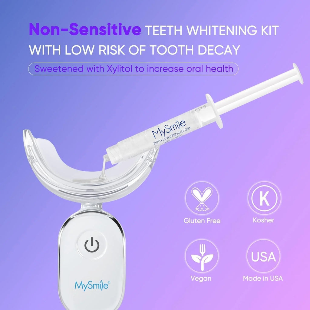 Ultimate Teeth Whitening Kit with 28 LED Light, 4X 3ML 35%CP Teeth Whitening Gel, 1X 4ML Teeth Whitening Pen, 10 Min, Remove 10 Years of Stains